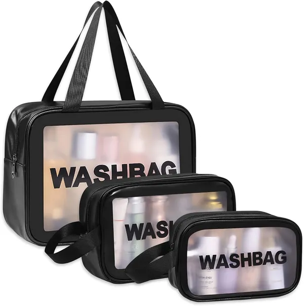 Black_Pvc_Toiletry_Bag_Set_For_Organizing_Toiletries_And_Travel_Items_Pack_Of_3