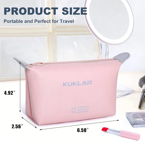 Pink_Polyester_Toiletry_Pouch_For_Storing_Small_Toiletries_Pack_Of_2