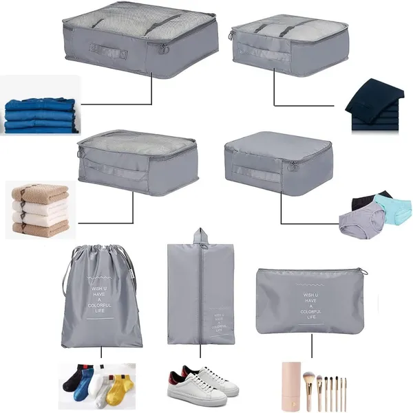 Grey_Nylon_Toiletry_Bag_For_Storing_Toiletries_While_Traveling_Pack_Of_7