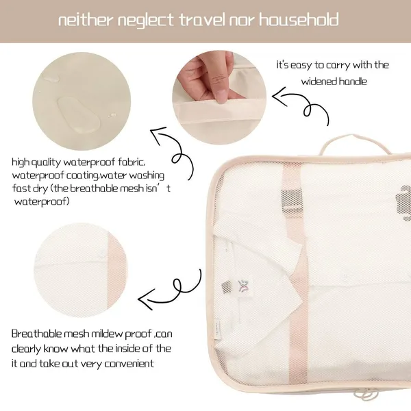 Beige_Nylon_Packing_Cubes_Set_For_Travel_Clothes_Organization_Pack_Of_7