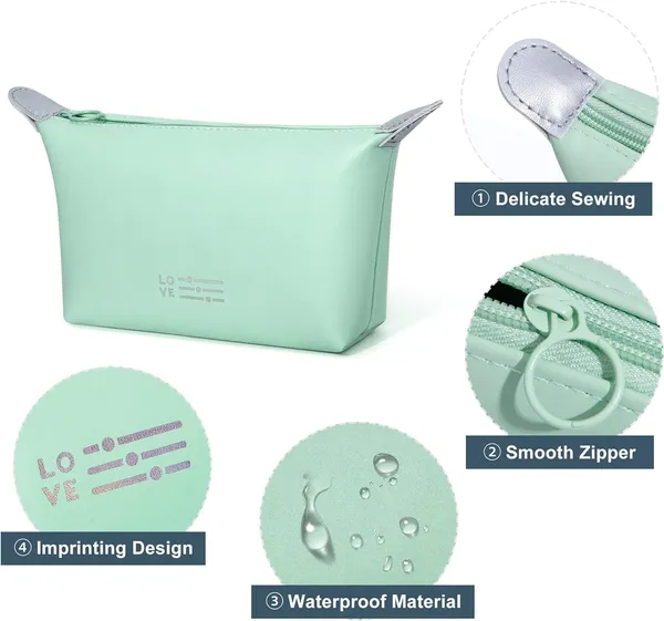 Light_Green_Polyester_Toiletry_Pouch_For_Storing_Small_Toiletries_Pack_Of_2