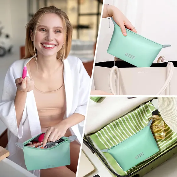 Light_Green_Polyester_Toiletry_Pouch_For_Storing_Small_Toiletries_Pack_Of_2