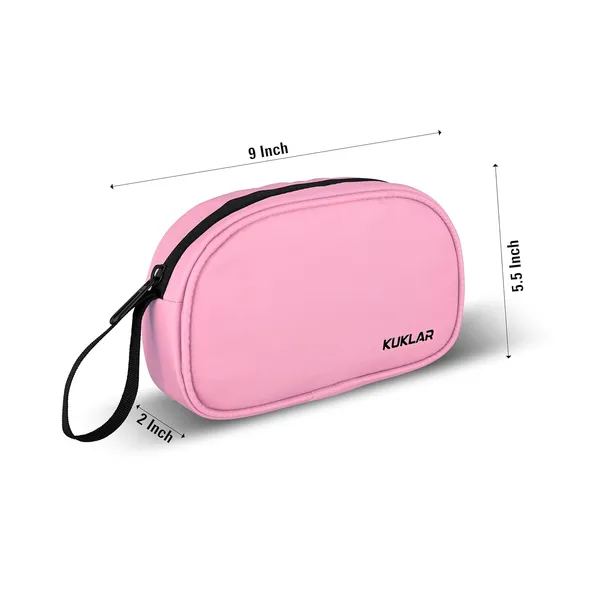 Pink_Polyester_Travel_Pouch_For_Storing_Travel_Essentials