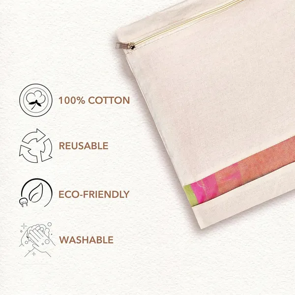 Gritty_Cotton_Canvas_Saree_Bag_Big_Size_Single_(16x14_Inch)_with_Zip_Closure_for_Clothes_Bags_and_Wardrobe_Organizer_with_Transparent_Mesh_Window,_Beige_(PACK_OF_6)