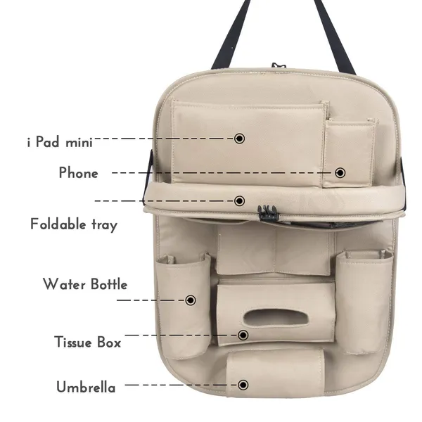 Beige_Faux_Leather_Seat_Organizer