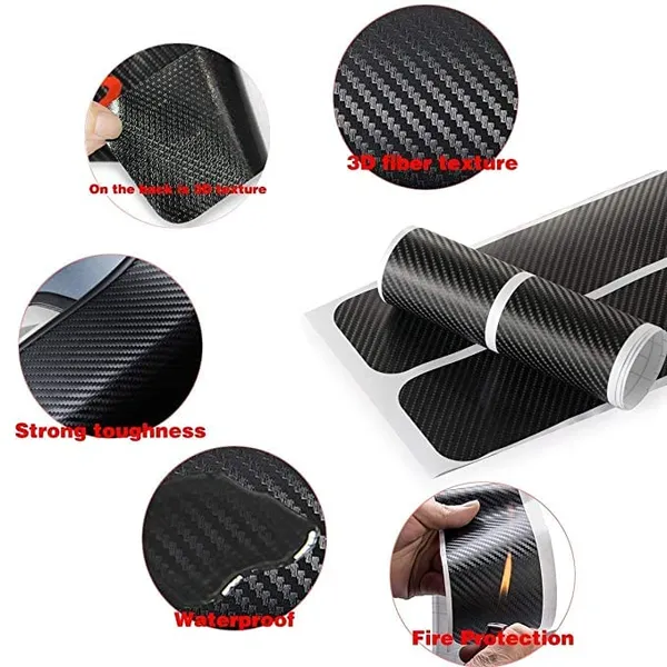 Black_Carbon_Fiber_Vinyl_Door_Sill_Protector_Pack_Of_4