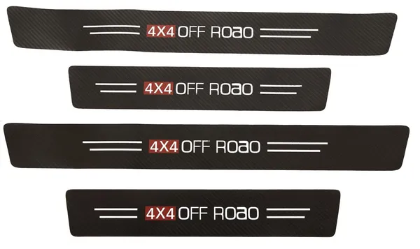 Black_Carbon_Fiber_Vinyl_Door_Sill_Protector_Pack_Of_4