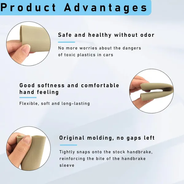 Beige_Rubber_Handbrake_Cover
