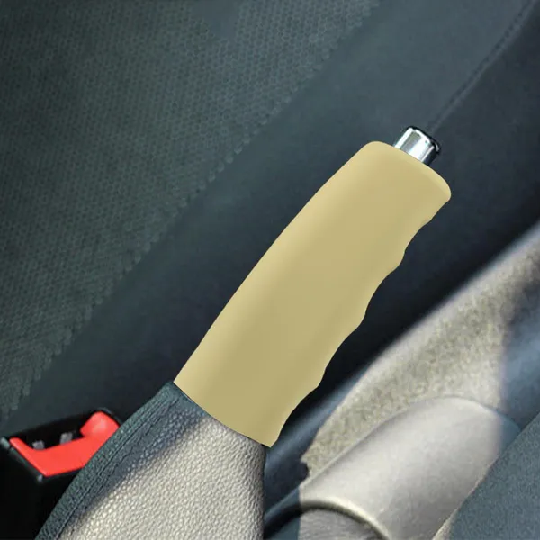 Beige_Silicone_Handbrake_Cover