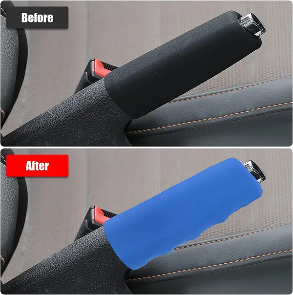 Blue_Silicone_Handbrake_Cover