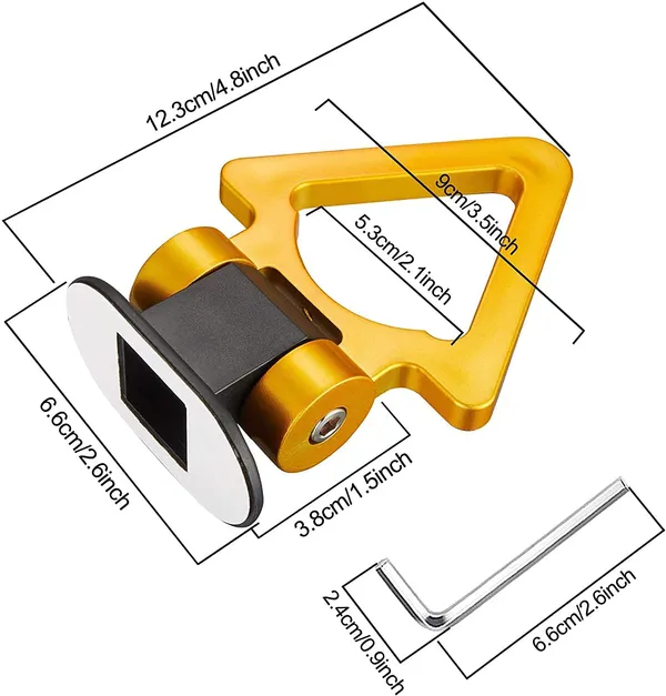 Yellow_Abs_Plastic_Dummy_Tow_Hook