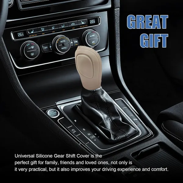 Beige_Silicone_Gear_Knob_Cover