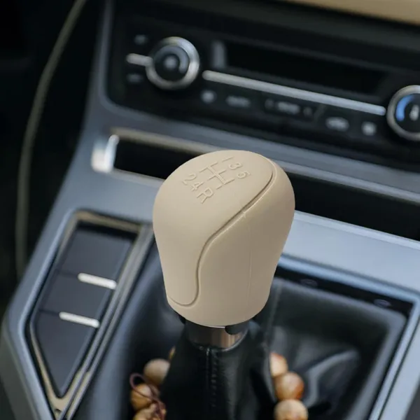Beige_Silicone_Gear_Knob_Cover_Set