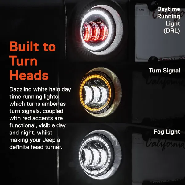 White_Abs_Plastic_Led_Led_Fog_Lamp_Pack_Of_2
