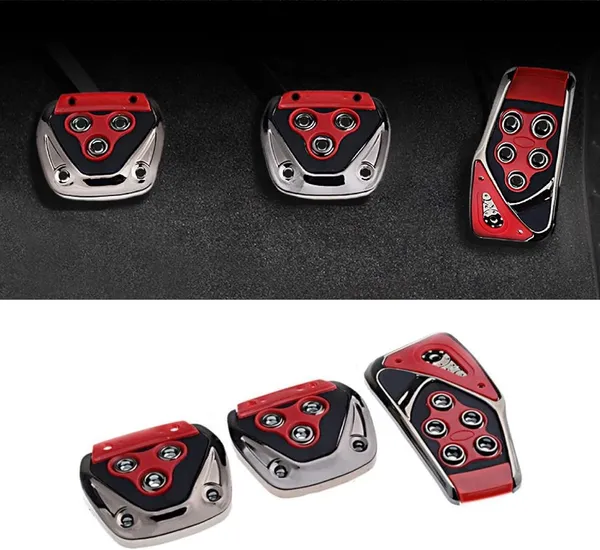 Red_Plastic_Electronic_Components_Car_Pedal_Cover_Pack_Of_3