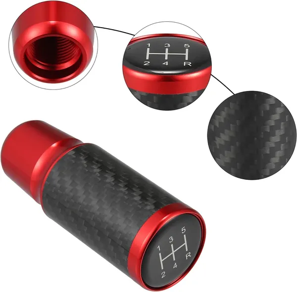 Red_Aluminium,_Carbon_Fibre_Gear_Shift_Knob_Pack_Of_3