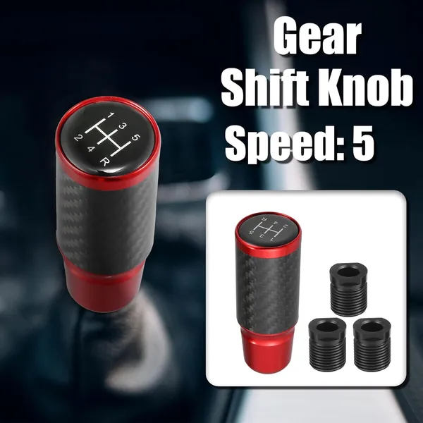 Red_Aluminium,_Carbon_Fibre_Gear_Shift_Knob_Pack_Of_3