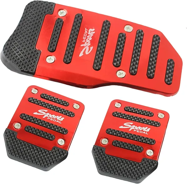 Red_Abs_Plastic,_Plastic,_Metal_Car_Pedal_Cover