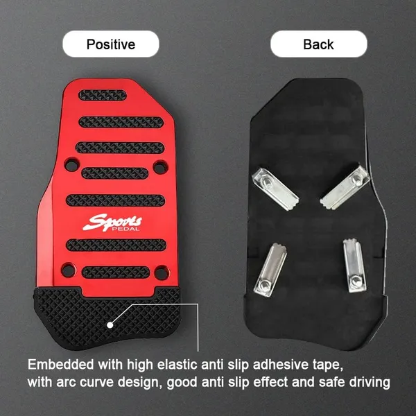 Red_Abs_Plastic,_Plastic,_Metal_Car_Pedal_Cover