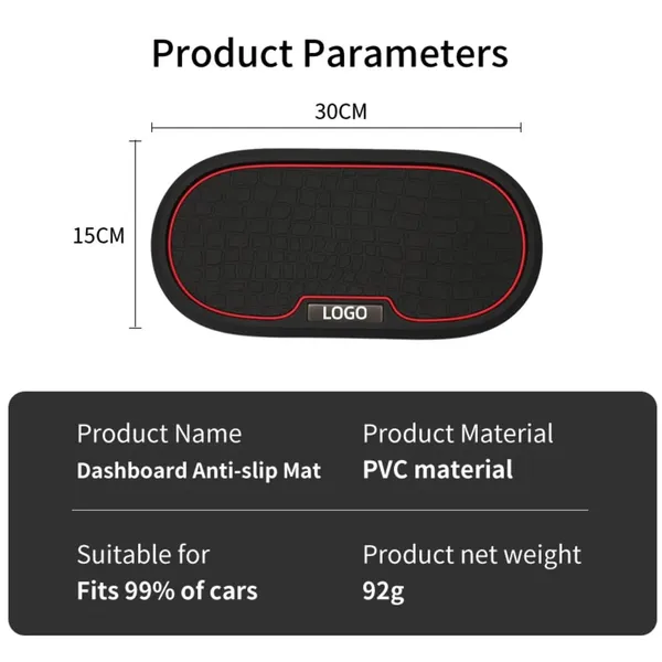Black_And_Red_Rubber_Dashboard_Anti_Slip_Mat