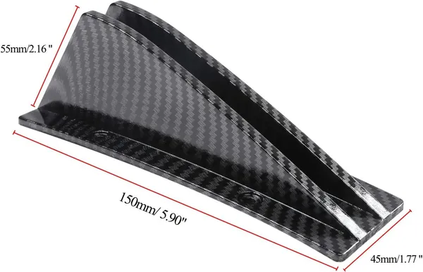 Carbonfiberblack_Abs_Plastic,_Carbon_Fibre_Rear_Bumper_Diffuser_Pack_Of_4