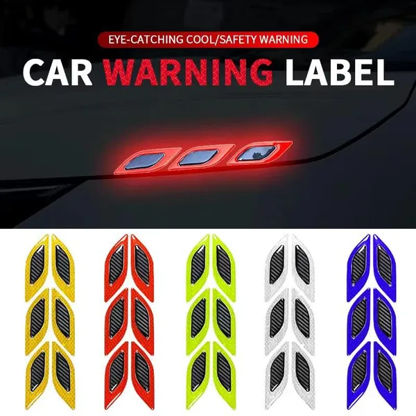 White_Carbon_Fiber_Vinyl_Car_Reflective_Sticker_Pack_Of_2