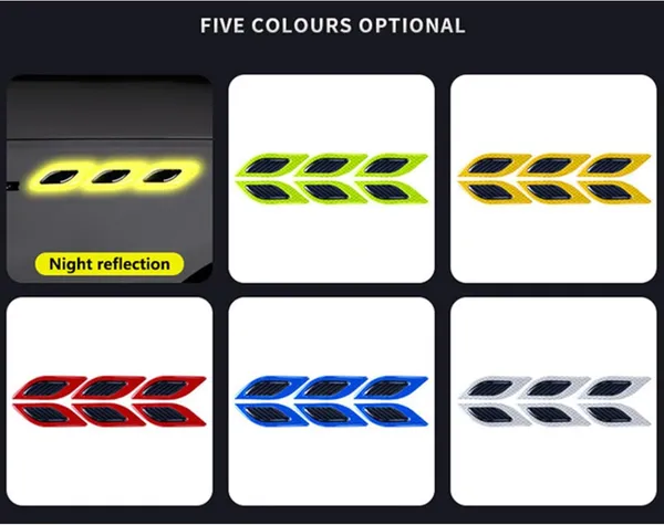 White_Carbon_Fiber_Vinyl_Car_Reflective_Sticker_Pack_Of_2