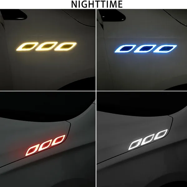 White_Carbon_Fiber_Vinyl_Car_Reflective_Sticker_Pack_Of_2