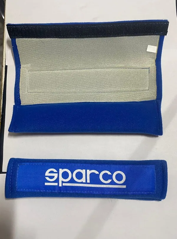 Bluewhite_Polyester_Seat_Belt_Shoulder_Pad