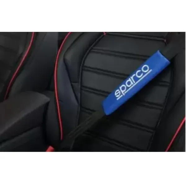 Bluewhite_Polyester_Seat_Belt_Shoulder_Pad