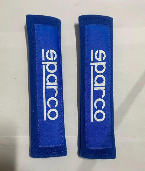 Bluewhite_Polyester_Seat_Belt_Shoulder_Pad
