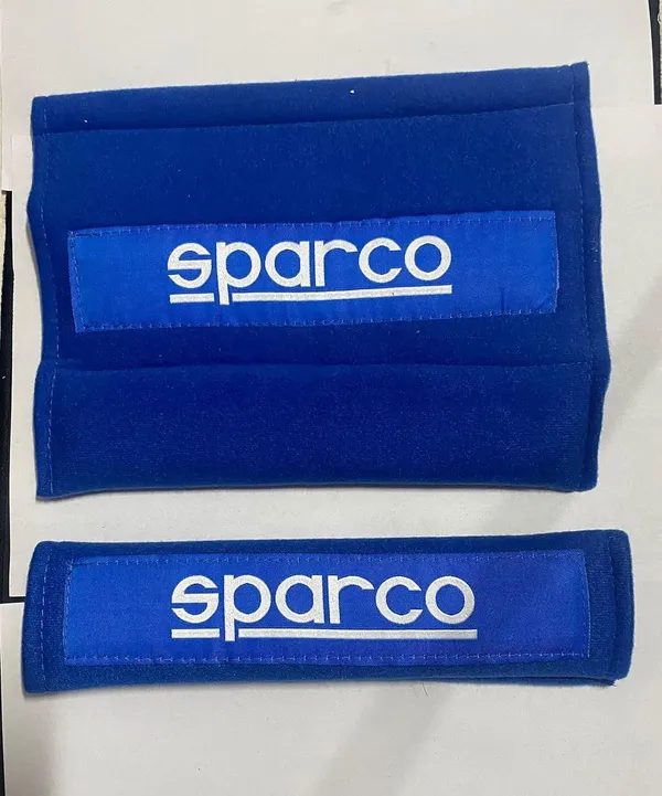 Bluewhite_Polyester_Seat_Belt_Shoulder_Pad