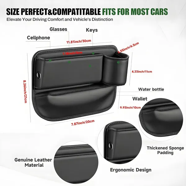 Black_Faux_Leather_Seat_Gap_Organizer