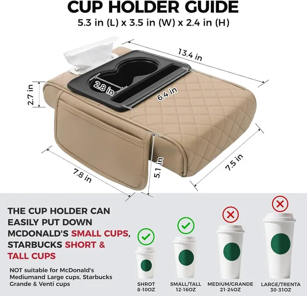 Beige_Leather,_Memory_Foam_Armrest_Cushion