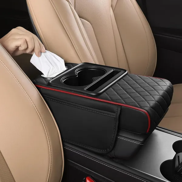 Black_Leather,_Memory_Foam_Armrest_Cushion