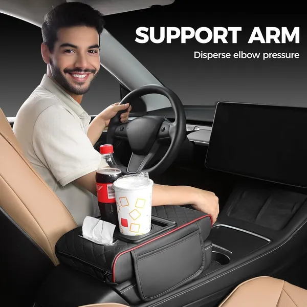 Black_Leather,_Memory_Foam_Armrest_Cushion