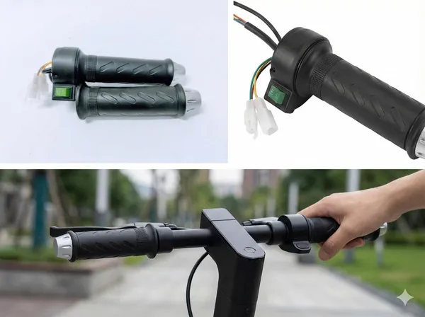 Black_Abs_Plastic,_Metal,_Rubber_Scooter_Throttle_Grip