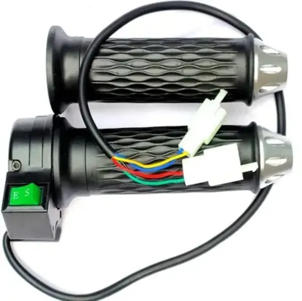 Black_Abs_Plastic,_Metal,_Rubber_Scooter_Throttle_Grip