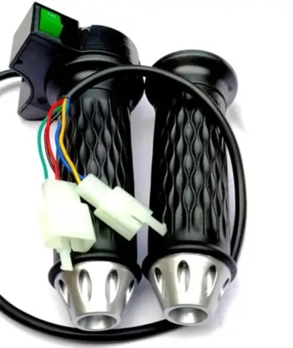 Black_Abs_Plastic,_Metal,_Rubber_Scooter_Throttle_Grip