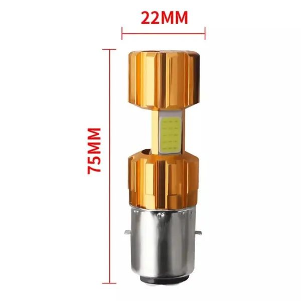 White_Aluminium_Motorcycle_Headlight_Bulb_Pack_Of_3
