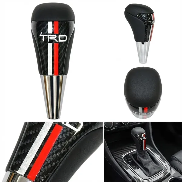 Blackwithredandwhiteracingstripes_Metal_Gear_Shift_Knob