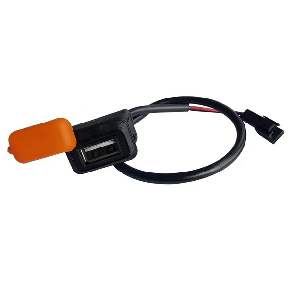 Black_Plastic_Copper_Wire_Usb_Charging_Socket
