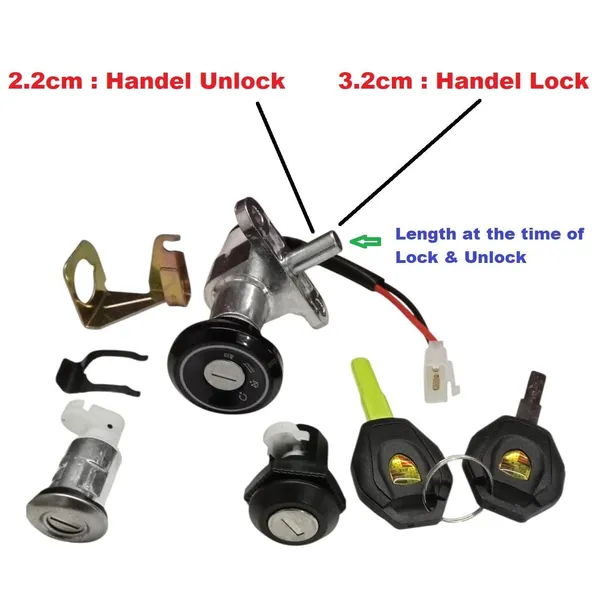 Multicolor_Aluminium_Scooter_Lock_Set