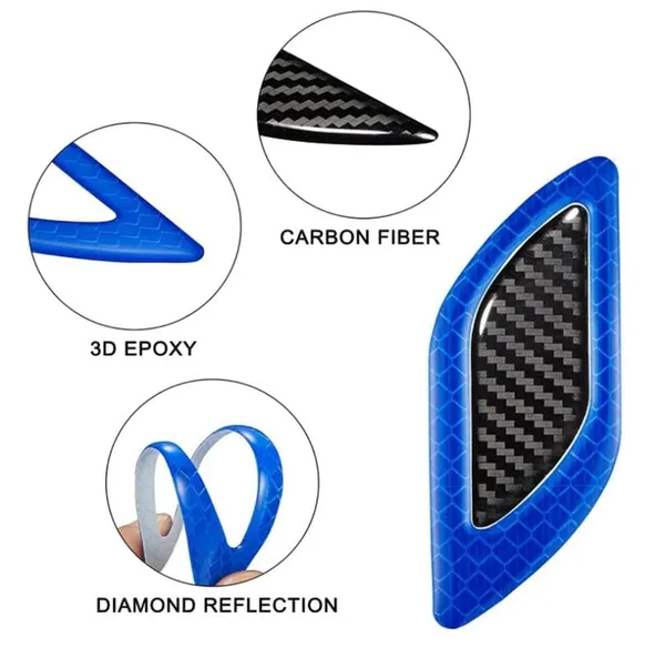 Carbonblack_Vinyl_Car_Reflective_Sticker_Pack_Of_6