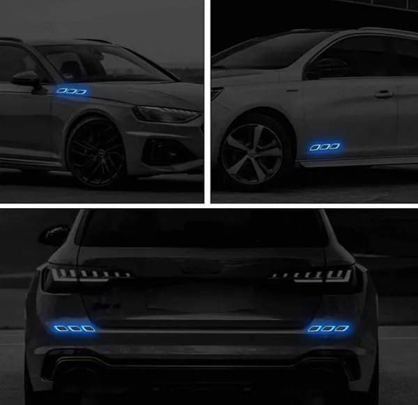 Carbonblack_Vinyl_Car_Reflective_Sticker_Pack_Of_6