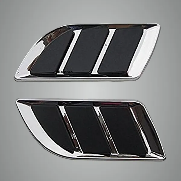 Black_Abs_Plastic_Glass_Air_Vent_Sticker_Pack_Of_2