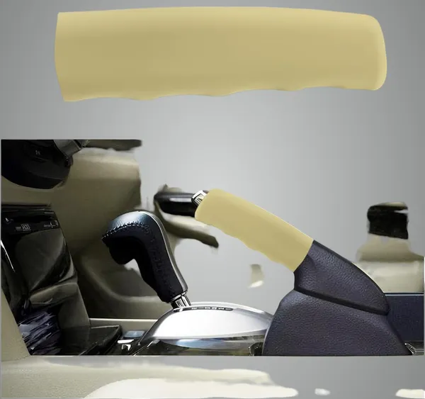 Beige_Silicone_Handbrake_Cover