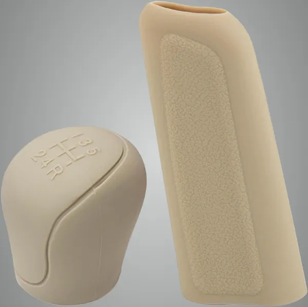 Beige_Silicone_Gear_Knob_Cover_Set