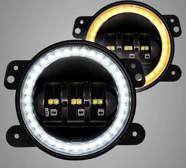 White_Abs_Plastic_Led_Led_Fog_Lamp_Pack_Of_2