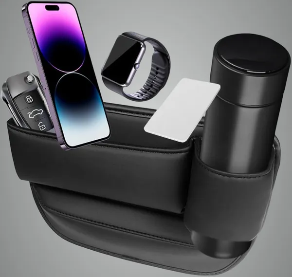 Black_Faux_Leather_Seat_Gap_Organizer